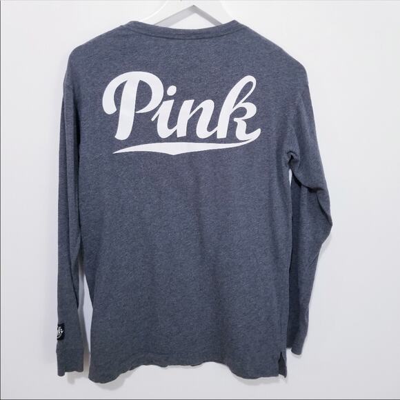 VS Pink Logo Watermelon Embroidered Long Sleeves - Picture 6 of 8